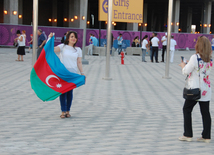 İlk Avropa Oyunlarının bağlanış mərasiminə dəqiqələr qalır. Bakı, Azərbaycan, 28 iyun 2015